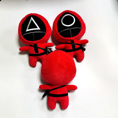 Hot Sale Squid Game 2024 Red Soldier Plush Doll Korean Drama Series Cute Q Version Sq