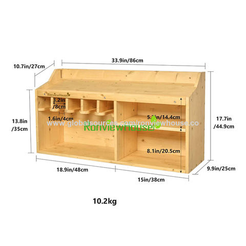 Buy Wholesale China Supplier Factory Price Cheap Eco-friendly Good Quality  Wooden Wall-mounted Power Tool Shelf For Home Warehouse & Tool Organizers  at USD 7.28