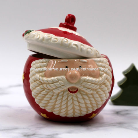 Christmas Candy Jar with Cute Lids, Glass Candy Jars, Candy Buffet  Containers,Cookie Jars for Christmas Decoration