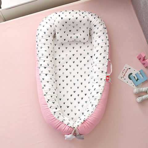 Lit bébé nouveau-né avec housse en coton amovible, co-sleeper, nid douillet pour bébé, sacs de couchage pour bébé