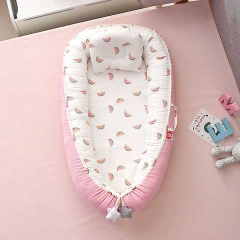 Lit bébé nouveau-né avec housse en coton amovible, co-sleeper, nid douillet pour bébé, sacs de couchage pour bébé