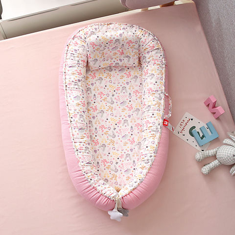 Lit bébé nouveau-né avec housse en coton amovible, co-sleeper, nid douillet pour bébé, sacs de couchage pour bébé