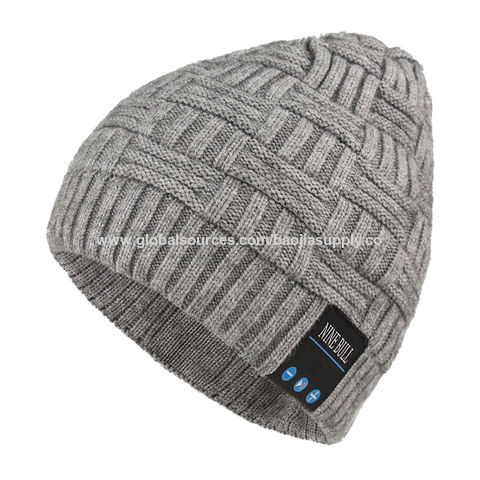 Gorro de Invierno Bluetooth con Auriculares Estéreo para Música Deportiva, Inalámbrico, Carga USB