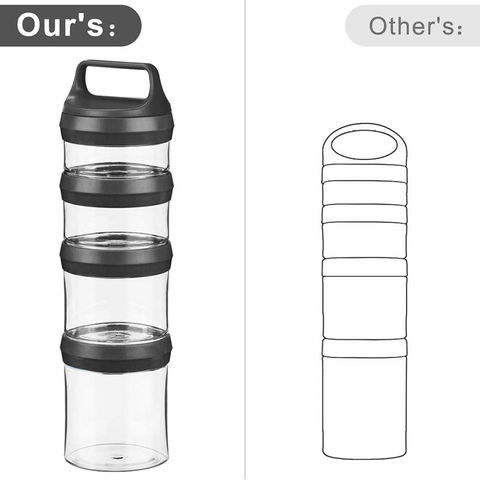 Buy Wholesale China Snack Jars 4-piece Twist Lock Stackable Containers  Travel, Formula Travel Container & Snack Jars 4-piece at USD 4.4