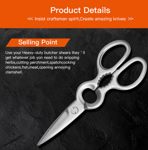 Buy Wholesale China All Steel Multipurpose Kitchen Scissors & Kitchen  Scissor at USD 5