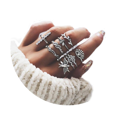 EEPLE BERRY Fashion Latest Stylish Multi Finger Rings for Women and Girls  Alloy Silver Plated Ring Set Price in India - Buy EEPLE BERRY Fashion  Latest Stylish Multi Finger Rings for Women