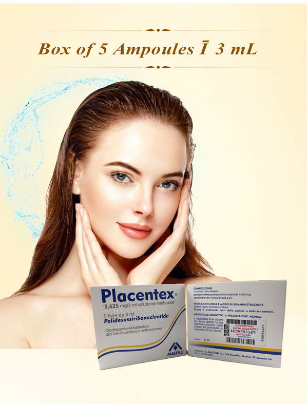 Placentex injectable solution 5 x 3 ml ampoules PDRN, Placentex ...