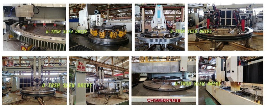 Large size three row cylindrical roller slewing bearing with internal gear 012.50.3300 for excavator supplier
