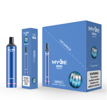2% nicotine 4000 puffs disposable vape, Myde king 10ml prefilled e-liquid electronic cigarette supplier