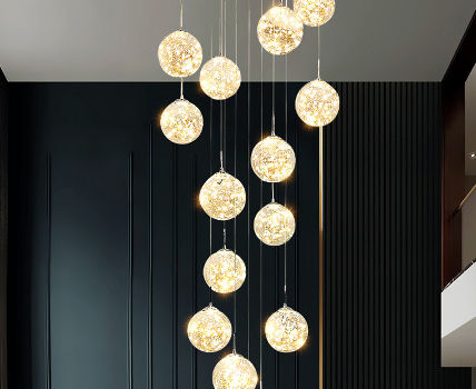 China Customizable Modern Stairs Chandelier Pendant Light Crystal Villa Staircase Light Luxury Ceiling On Global Sources Hanging Lamp Pendant Lights Lamps