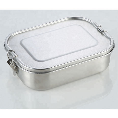 Hot Sales Nicety Stainless Steel Rectangle Lunch Box with Rubber