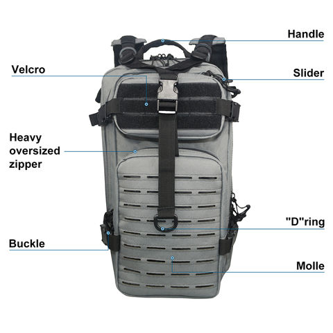 Military Tactical Backpack Daypack Bug Out Bag for Hiking Camping School  Travel