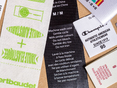 Screen Printed Clothing Labels, American Made
