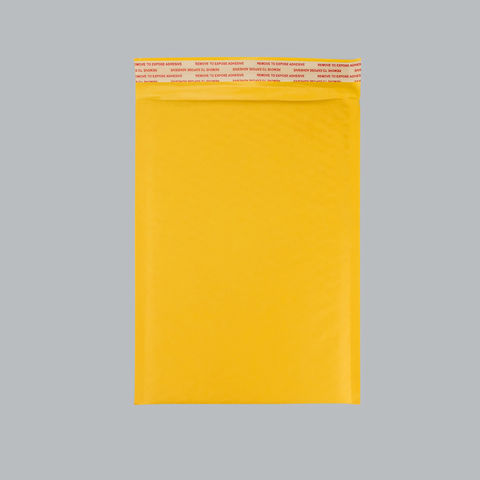Gepolsterte Umschläge aus Natronpapier, Versandtaschen, gelb-braune Luftpolsterversandtaschen