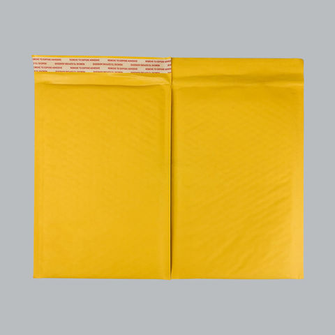 Gepolsterte Umschläge aus Natronpapier, Versandtaschen, gelb-braune Luftpolsterversandtaschen