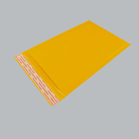 Gepolsterte Umschläge aus Natronpapier, Versandtaschen, gelb-braune Luftpolsterversandtaschen