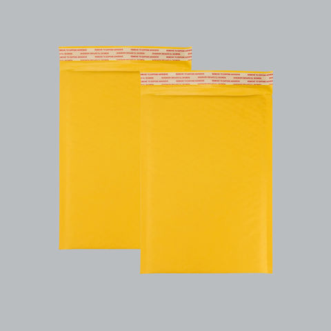 Gepolsterte Umschläge aus Natronpapier, Versandtaschen, gelb-braune Luftpolsterversandtaschen