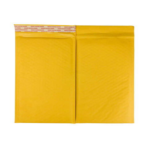 Gepolsterte Umschläge aus Natronpapier, Versandtaschen, gelb-braune Luftpolsterversandtaschen