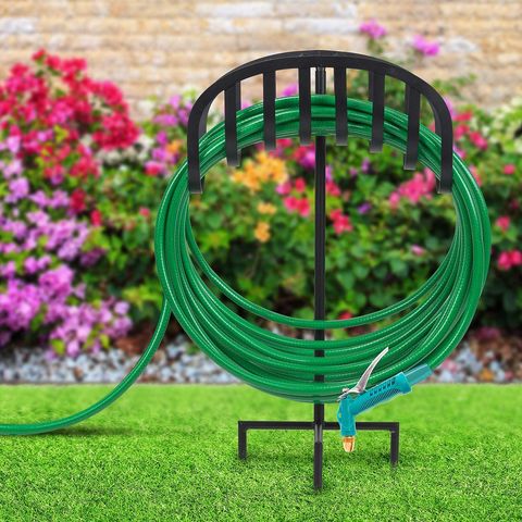 Compre ¡oferta! Soporte De Manguera De Metal Negro Con Soporte De Manguera  De Jardín Con Suelo Para El Hogar y Soporte De Manguera De Jardín de China  por 10 USD