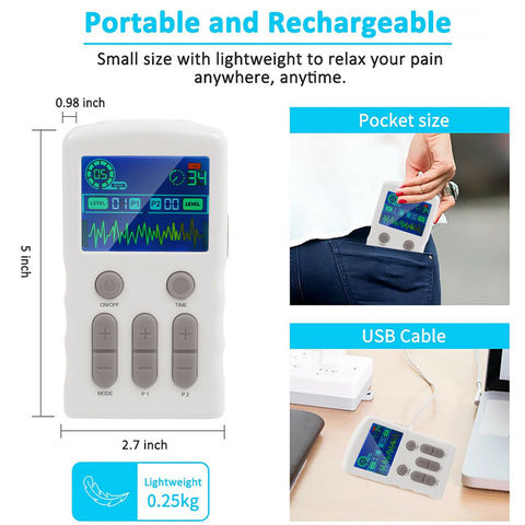 TENS Unit Muscle Stimulator, Electronic PMS Pulse Massager Machine for Shock  Physical Therapy, Back Pain Relief, Sciatica and Shoulder Recovery Best  Price, Specs