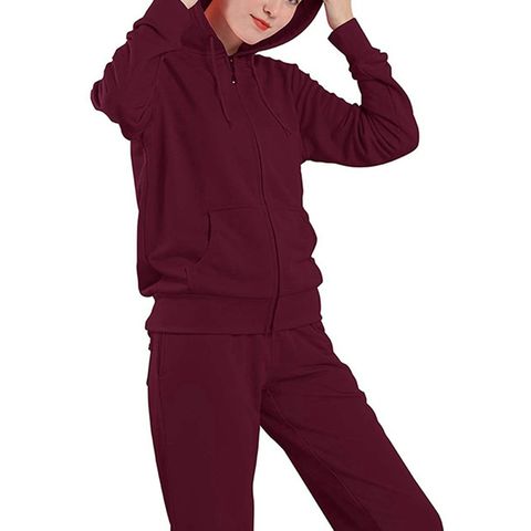 Source OEM service women fashion custom plain velour tracksuit