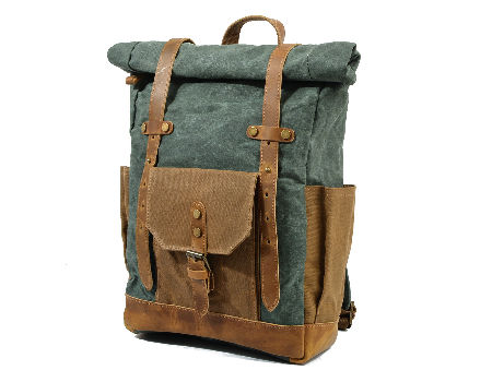 leather computer backpack