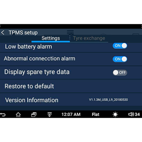 Système TPMS USB ATOTO Pour A6/S8 - Surveillance Pression Pneus En Temps Réel | Capteurs Pour Autoradio Android