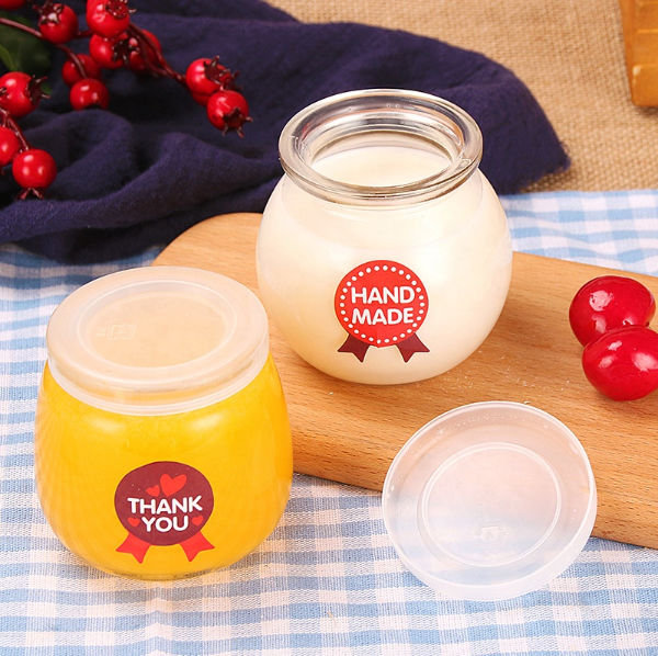 Wholesale fat pudding 100ml pudding bottle planet cup thickened transparent yogurt cup supplier