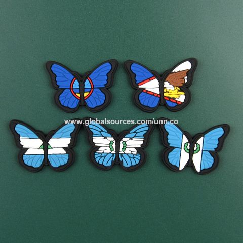 Butterfly Series Shoes Charms For Clogs Sandals Decoration, Shoes