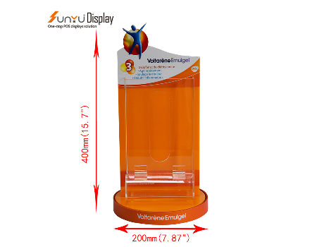 Wholesale Customized Size Acrylic Sign Holder 360 Rotating Brochure POP Acrylic Display Rack supplier