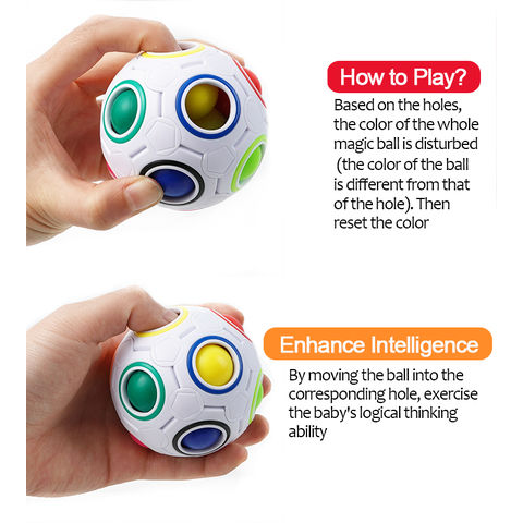 Antistress Magic Rainbow Puzzle Ball Stress Reliever Toys Educational Toy  Learning Toys for Children Adult Funny Game Gifts - AliExpress