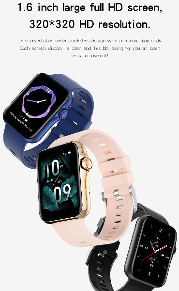 D06 Smart Watch, Smart Bracelet Fitness Tracker 1.6 inch IPS HD Full Touch Display Bluetooth Calling supplier