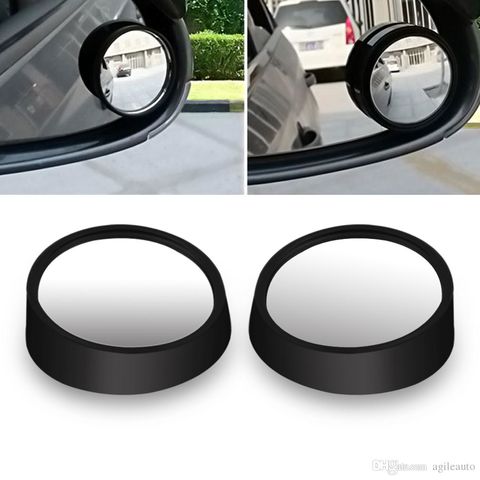 2 Rétroviseurs Grand Angle Pour Voiture - Miroirs Angles Morts 50mm | Adhésif 3M | Réglage 360° | Pack De 2