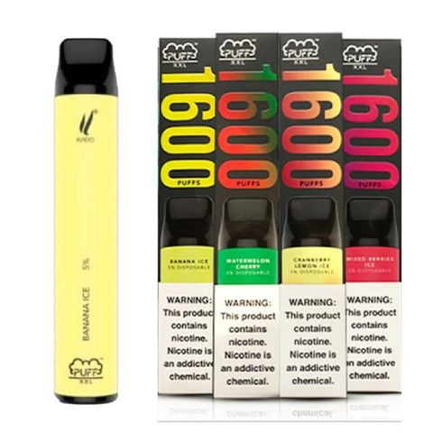 China 1600 puffs 5% Nicotine puff xxl disposable vape pen pod device on ...