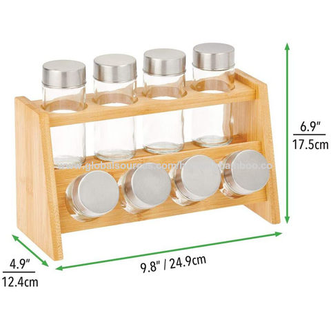 Bamboo In-Drawer Spice Organizer Tray