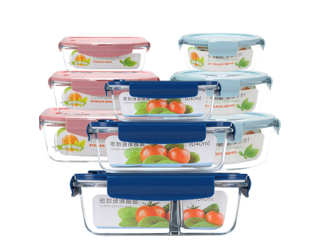 Buy Wholesale China Custom Design Airtight Pyrex Glass Cookware Set Food  Container Fresh Box Glassware Lunch Boxes & Food Container Fresh Box at USD  0.8