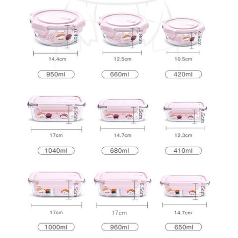 Microwave/Oven/Freezer Dishwasher Safe Borisilicate Pyrex Glass Storage  Tank/Food Jar/Glassware/Lunch Box/Glass Food Storage Containers with  Airtight Lids - China Glass Container and Glass Lunch Box price