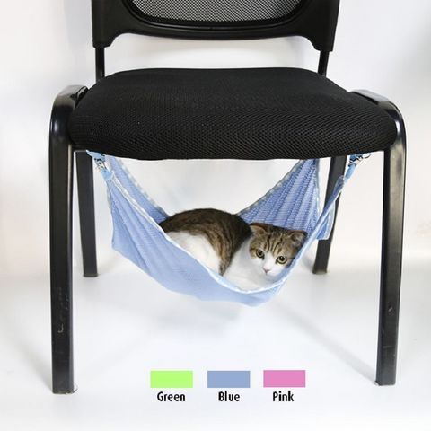 Summer Cooling Reversible Cat Hanging Hammock, Breathable Double