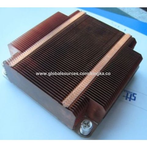 China Copper Extrusion Base Aluminum Zipper Fin with Heat Pipe Heat ...