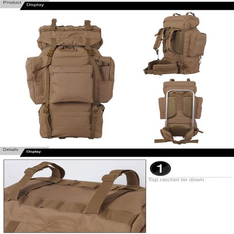 100L Military Tactical Backpack Camping Hiking Outdoor Travel Rucksack  Luggage