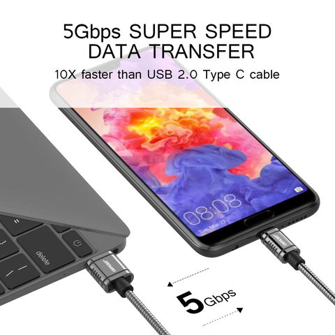Câble de Données Micro/Type C Métallique Couleur Pure avec Certification de Sécurité, Câble de Charge Rapide, Meilleures Ventes
