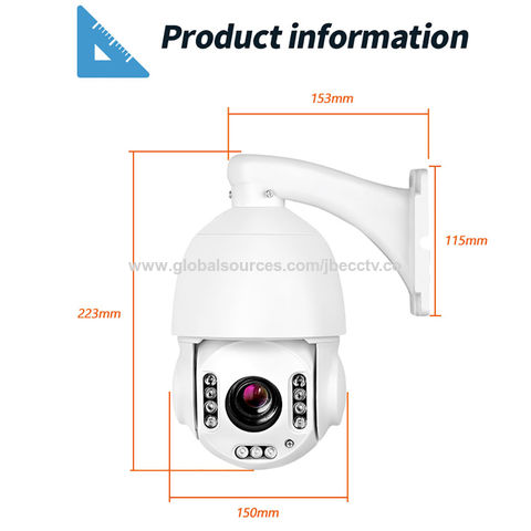 5MP PTZ Caméra Surveillance Extérieur 2,4/5 GHz WiFi Caméra IP Dôme  Détection Humaine Suivi Automatiq