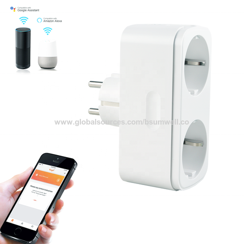 China Tuya Smart Life Remote Control AU 16A wifi smart plug with socket  Manufacturer and Supplier