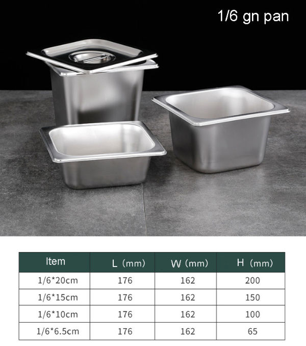 Bulk-buy Stainless Steel Gn Pans (1/2) Gn Container Chafing Dish Pans price  comparison