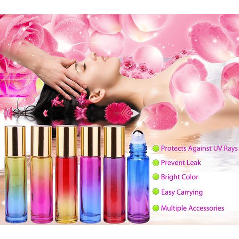 Wholesale Cosmetic Matte Pink Glass Essential Oil Aromatherapy