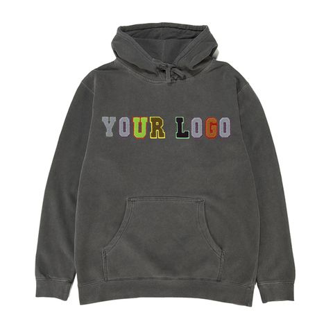 ◆LEE◆ Shadow embroidery logo man to man gray Righteous Double Gun Skeleton Embroidery Patch Back Logo