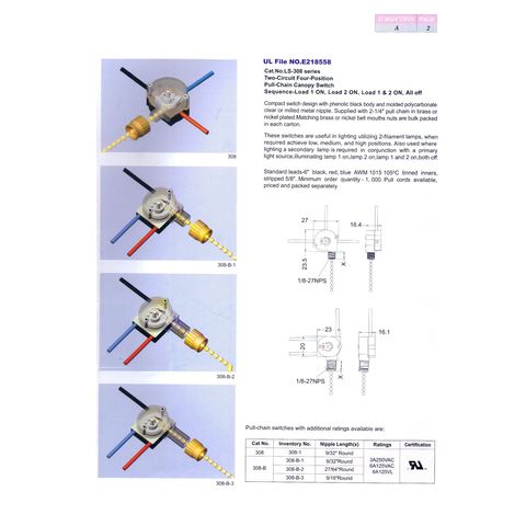 Pull-Chain Switch with UL E218558 Certificate - China Smart Switch Button  Pusher, 8 Gang LED Switch Panel