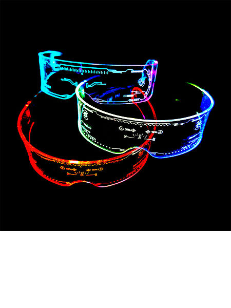 Neon El Wire LED Light Up occhiali LED con scatola di