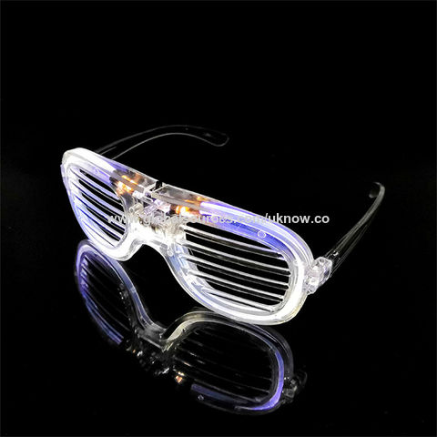 EL Wire Glasses Neon Rave Glasses Flashing Light up LED Glasses - China EL  Wire Glasses and Neon Rave Glasses price