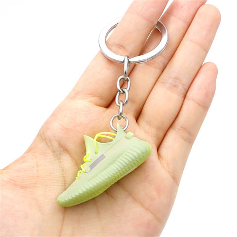 Soft Rubber Pvc Plastic Keyring Accessories Sports Shoes Pikachu Mini Box  Bags Yeezy 350 V2 Air Jordan 1 3d Sneaker Keychain - Buy Sneaker